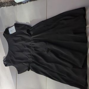 Side cutouts black dress